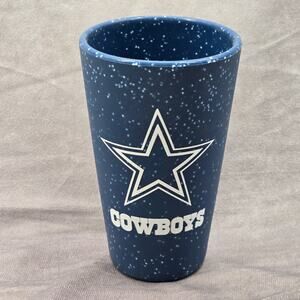 Sili Blue Dallas Cowboys Fanatics Football Drink Silicone 16 OZ Pint Glass Cup‎